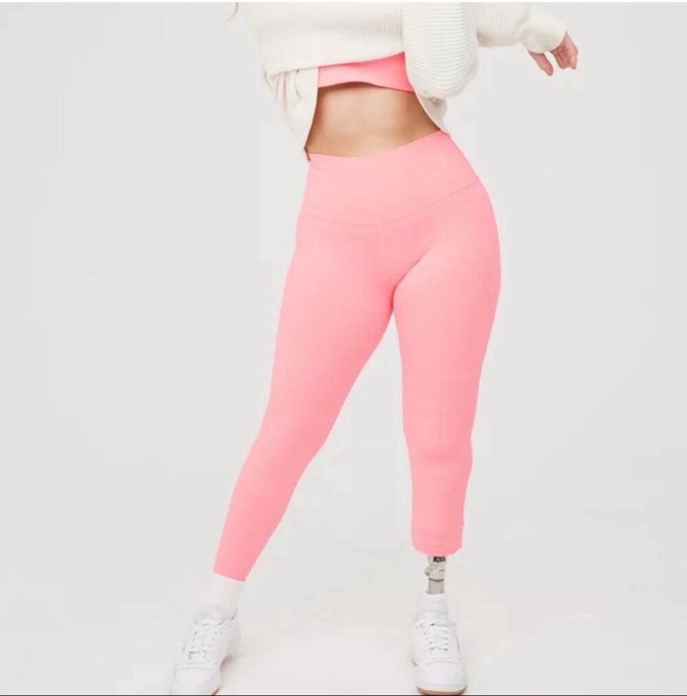 Aerie offline the hugger ballerina soft pink medium yoga athleisure leggings gym